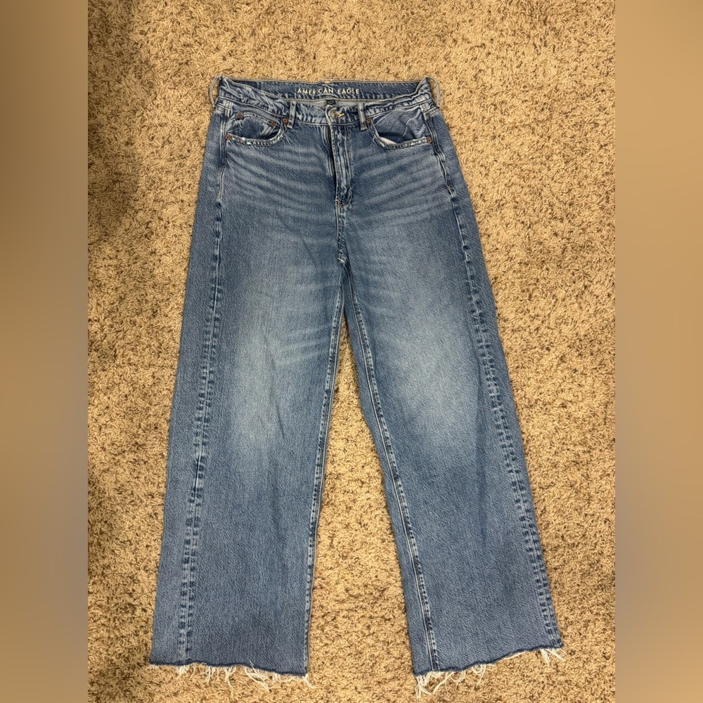 American Eagle Outfitters Classic Blue Straight Leg Jeans, Worn once
